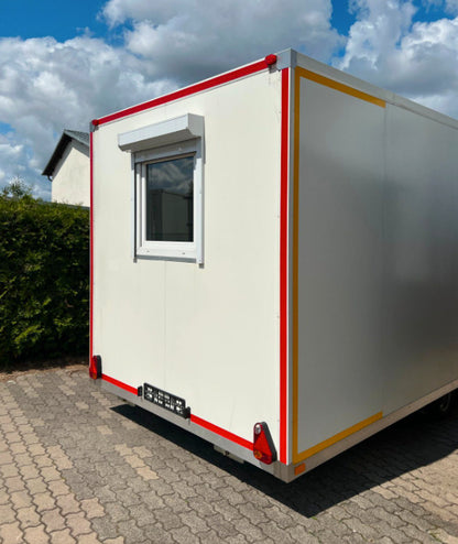 6,00 - m Büro-Anhänger mit Küchenzeile und WC