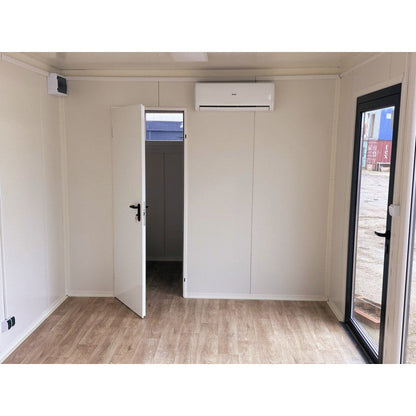 Hochcontainer 7x3 m mit großen Vitrinen / Klimaanlage / Badezimmer (Ref: 5905)