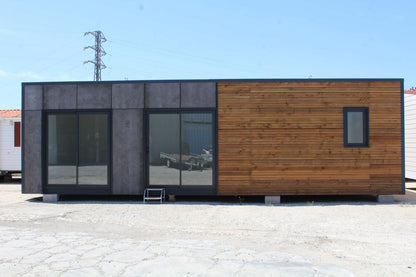 KVIP-Modul im offenen Stil, verkleidet mit Holz und Viroc (Ref: 26017)