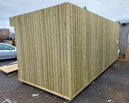 Containermodul – mit Massivholzrahmen