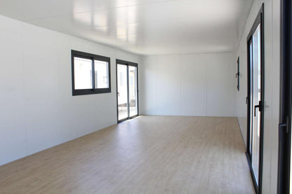 KVIP-Modul im offenen Stil, verkleidet mit Holz und Viroc (Ref: 26017)