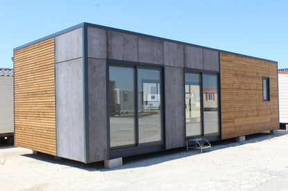 KVIP-Modul im offenen Stil, verkleidet mit Holz und Viroc (Ref: 26017)